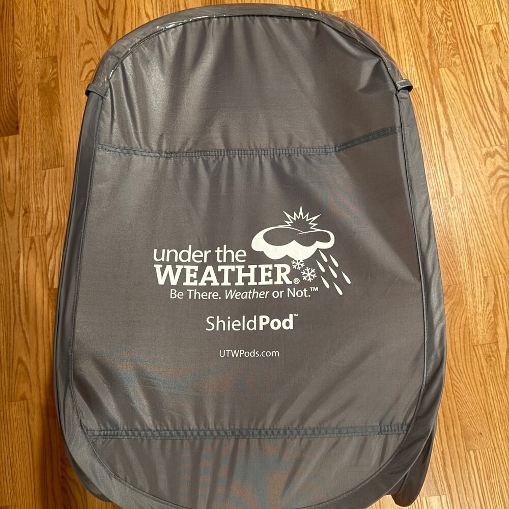 Under the Weather adult small walking pod, charcoal gray.